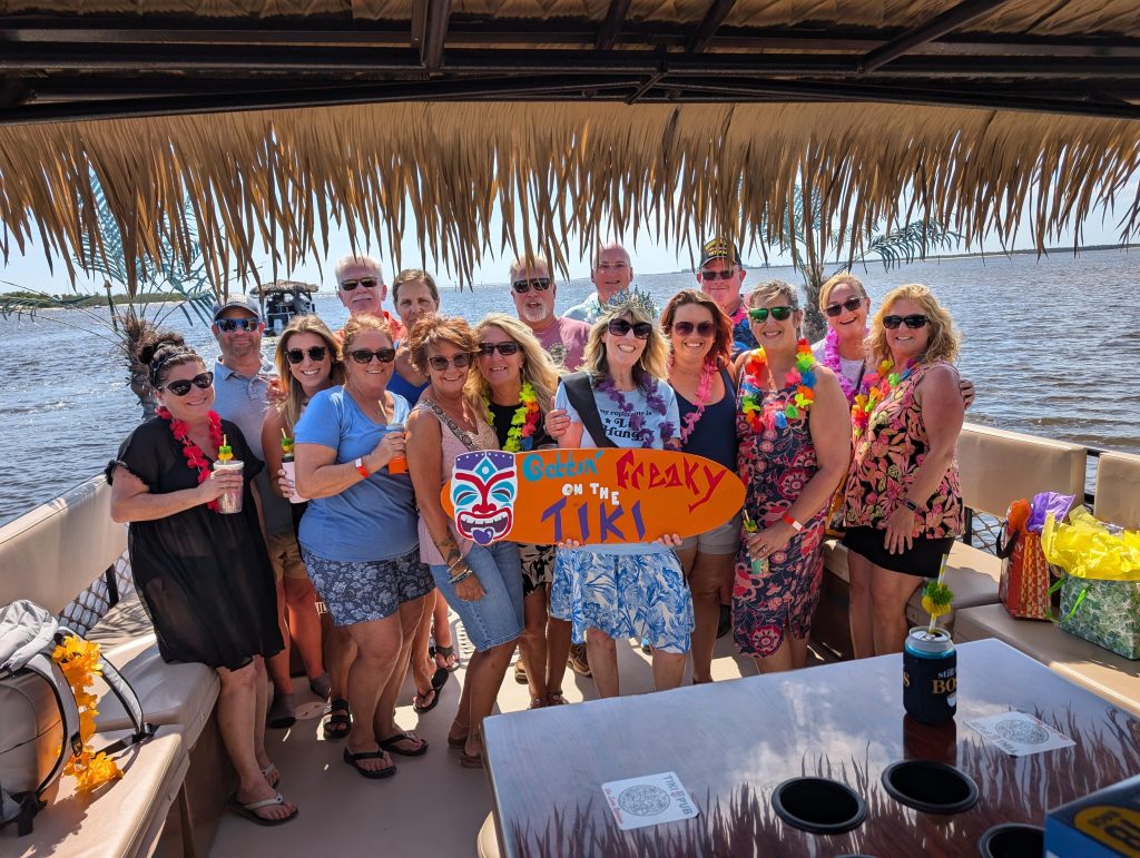 Tiki boat deck