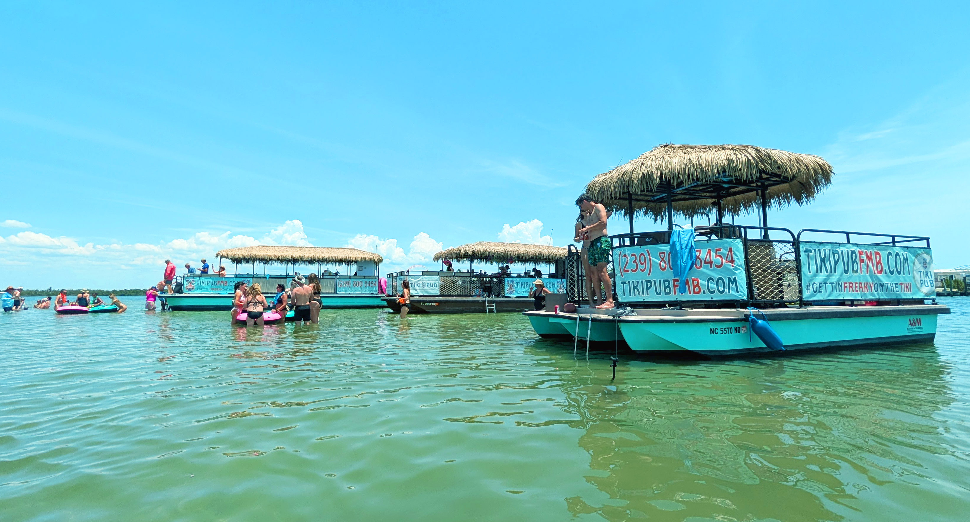 Tiki Pub Fort Myers Beach tiki boat cruise